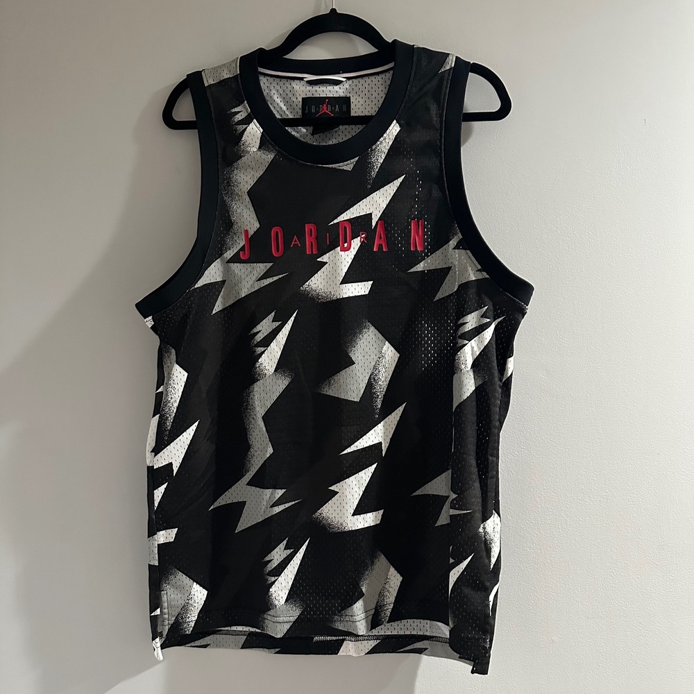 Nike Jordan Jumpman Printed Jersey‎ Basketball Small 23 Lightning Mesh